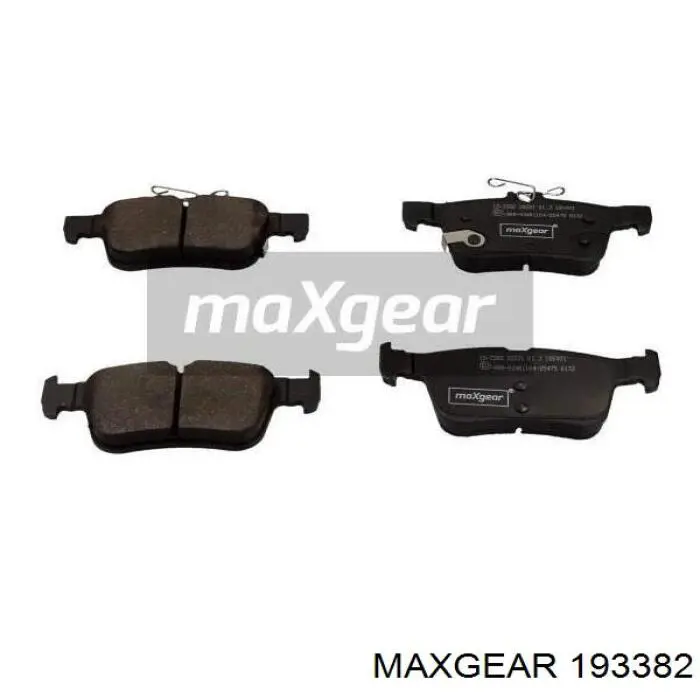 193382 Maxgear Колодки тормозные дисковые комплект