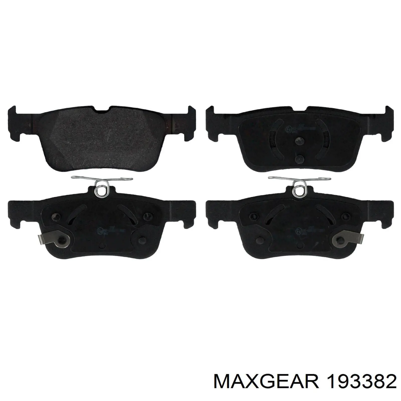 Колодки дисковые  Maxgear 193382 цена, от 22.50 USD