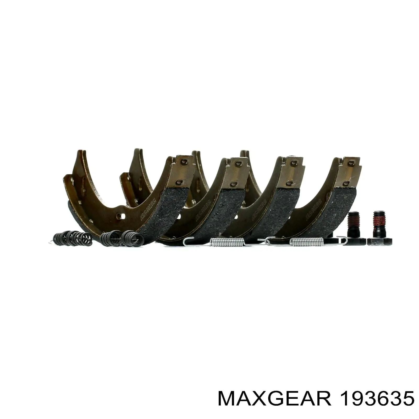 Купить 193635 Maxgear Задние барабанные тормозные колодки