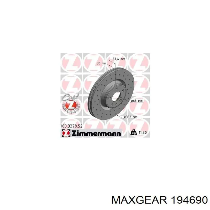 RT22232GLT5 Rotinger Диск тормозной передний