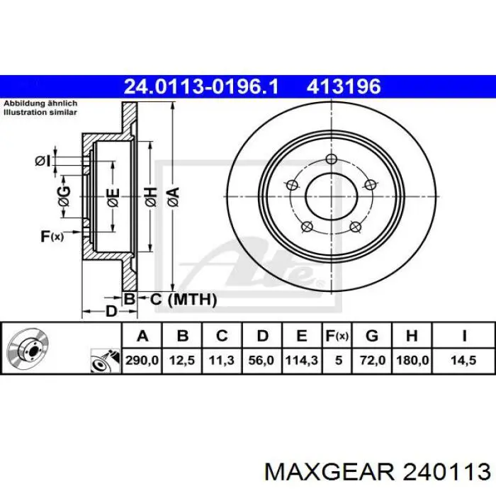 Датчик положения коленчатого вала Maxgear 240113 цена, от 28.31 USD