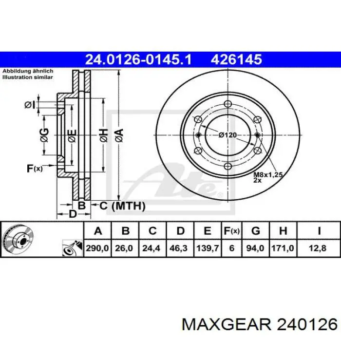 Датчик положения коленчатого вала Maxgear 240126 цена, от 19.00 USD