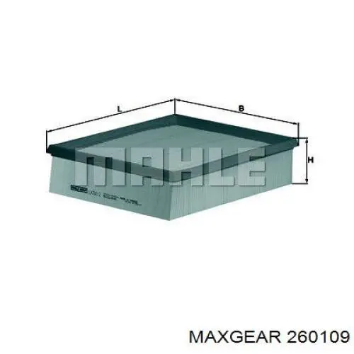 Элемент воздушного фильтра Maxgear 260109 цена, от 4.29 USD