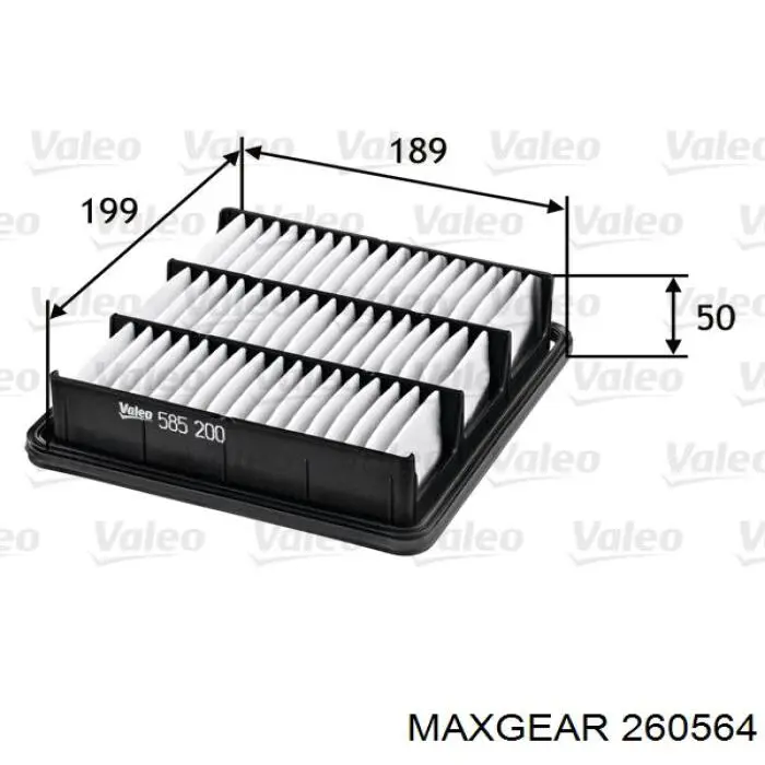 Фильтр воздушный Maxgear 260564