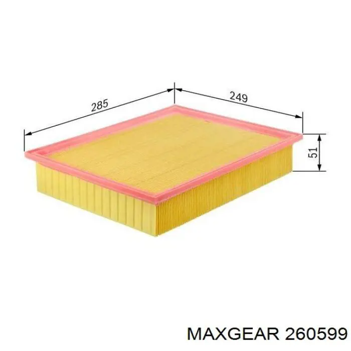 Купить 260599 Maxgear Автомобильный фильтр воздуха