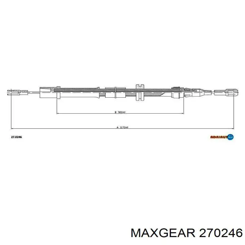 Подушка глушителя 270246 Maxgear