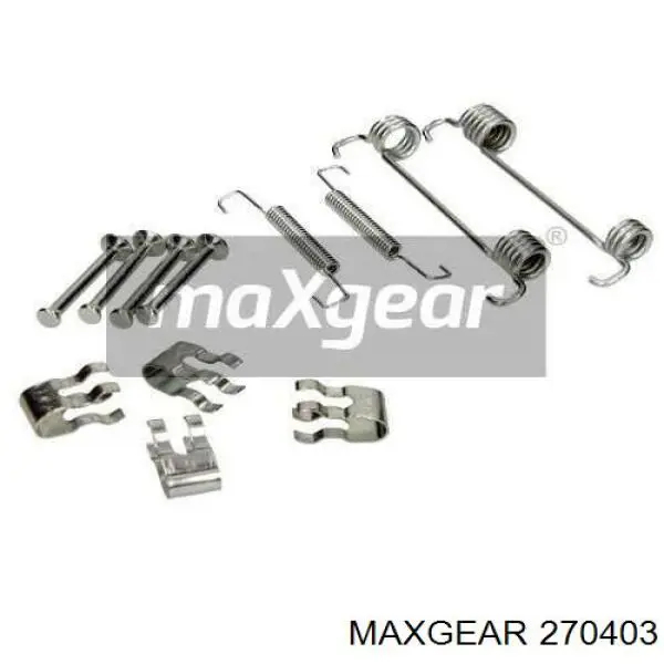 27-0403 Maxgear монтажный комплект задних барабанных колодок