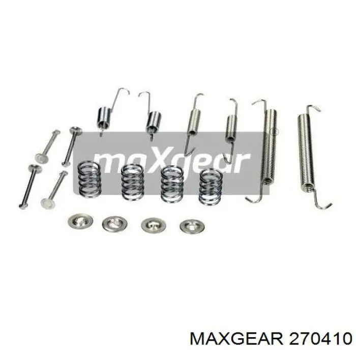 27-0410 Maxgear монтажный комплект задних барабанных колодок