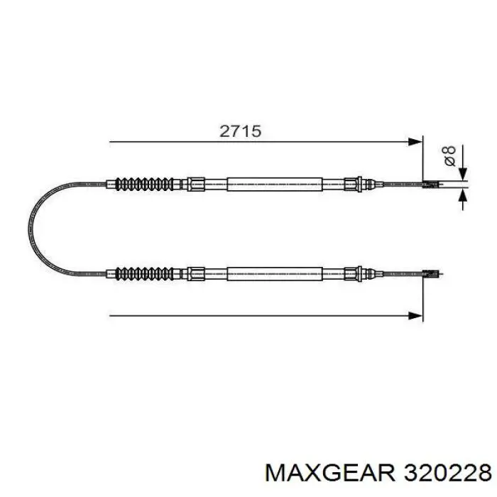 Задний трос ручника Maxgear 320228 цена, от 14.23 USD
