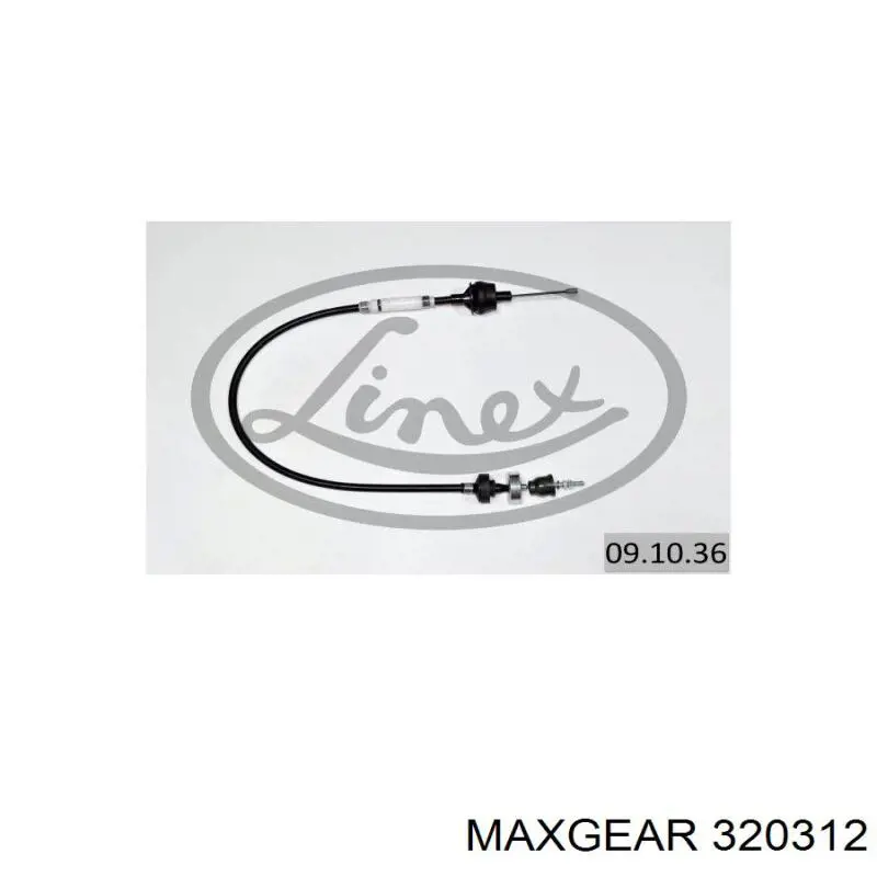 Купить 320312 Maxgear Трос сцепления