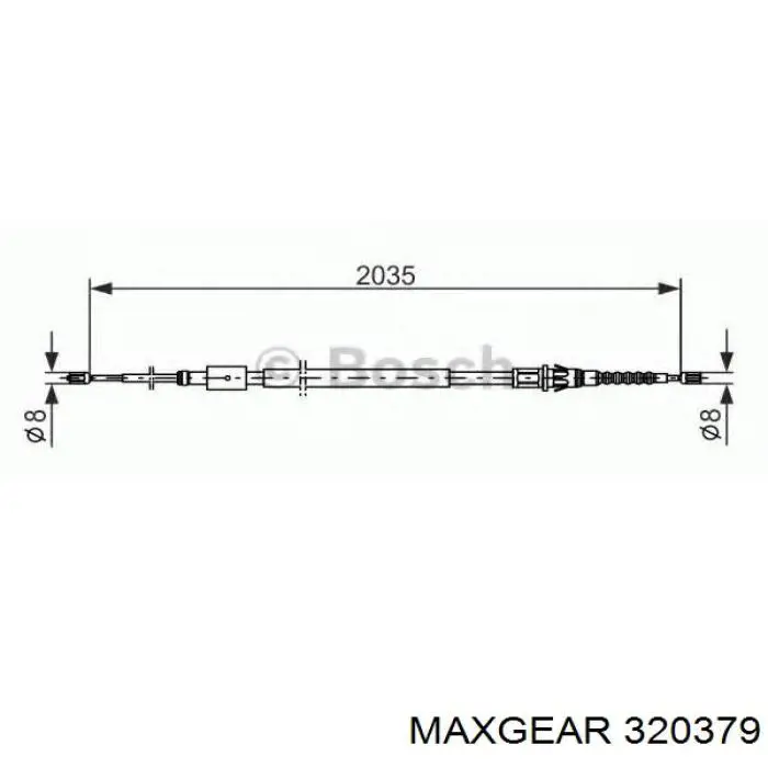 Задний трос ручника Maxgear 320379 цена, от 10.10 USD