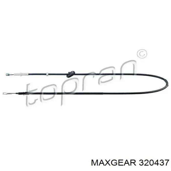 Трос стояночного тормоза задний правый Maxgear 320437 цена, от 15.50 USD