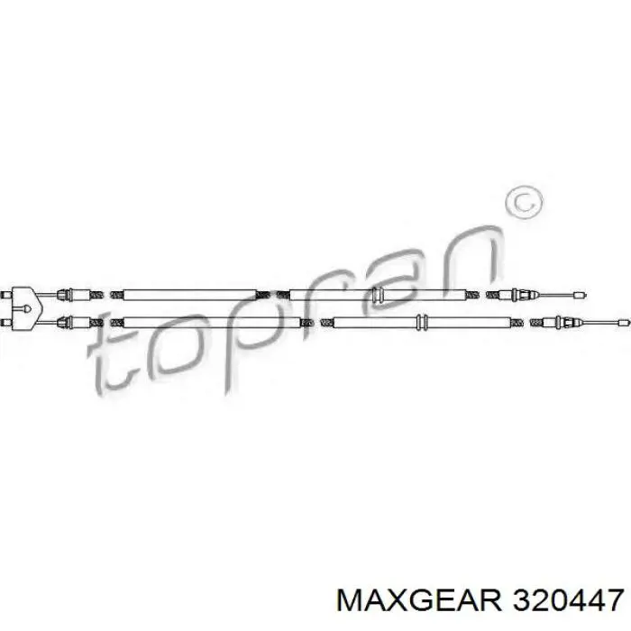 Задний трос ручника Maxgear 320447 цена, от 17.96 USD