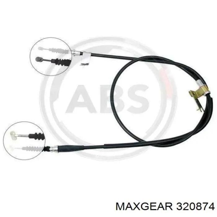 Купить 320874 Maxgear Трос стояночного тормоза задний левый