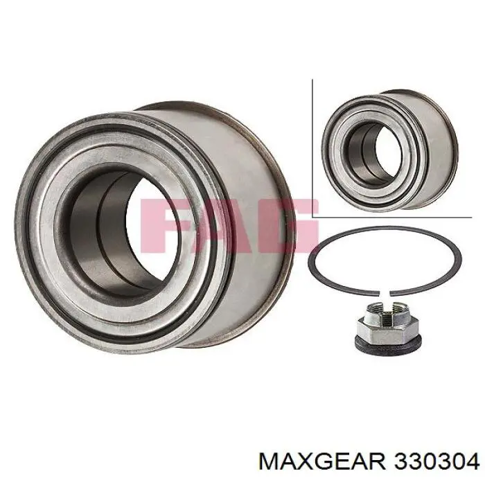 Ступичный подшипник передний Maxgear 330304
