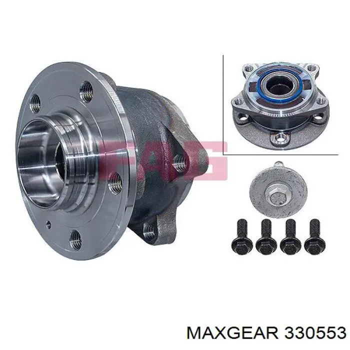 Ступица заднего колеса Maxgear 330553