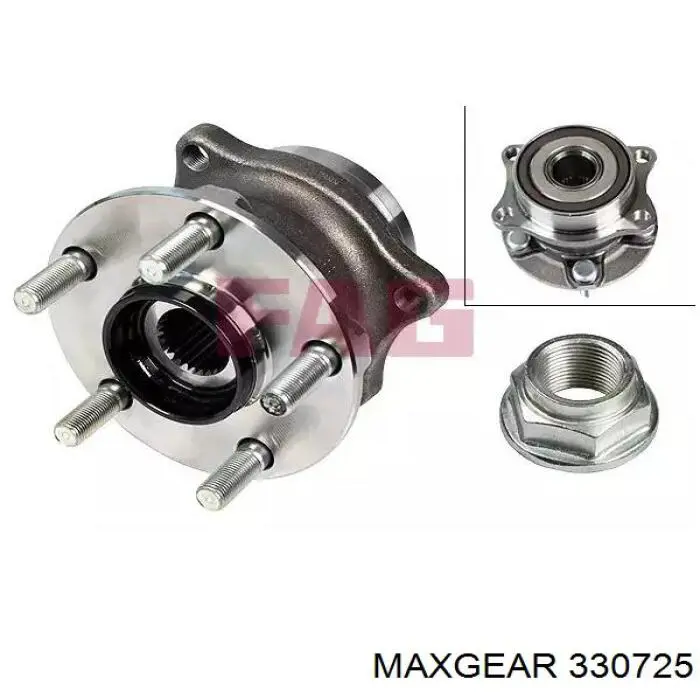 Купить 330725 Maxgear Задняя шпиндель