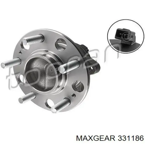 Ступица передняя 331186 Maxgear