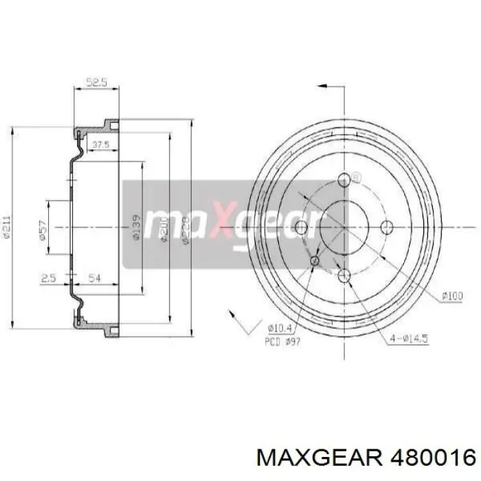 Насос ГУР 480016 Maxgear