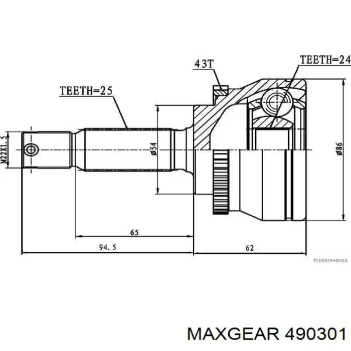 Граната колесная Maxgear 490301 цена, от 30.73 USD