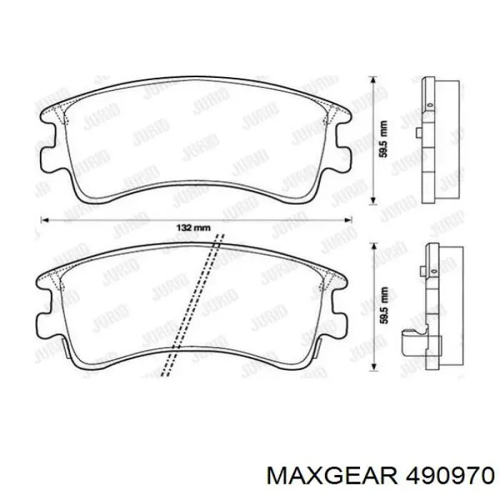 Муфта кардана эластичная передняя 490970 Maxgear