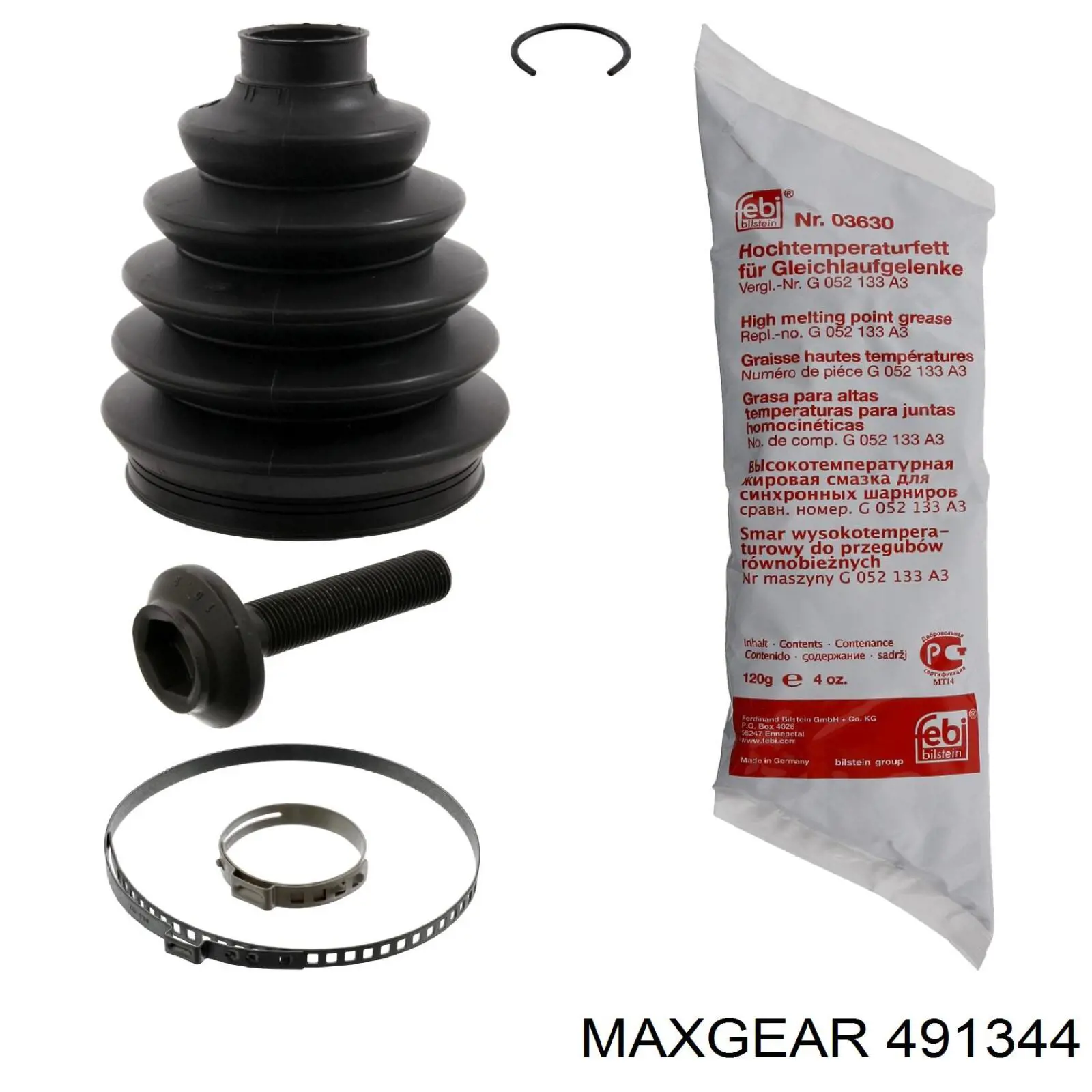 Пыльник ШРУСа передней полуоси наружный Maxgear 491344