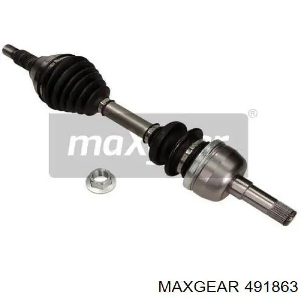 Полуось (привод) передняя 491863 Maxgear