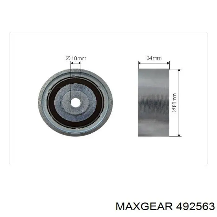 Левая полуось 492563 Maxgear