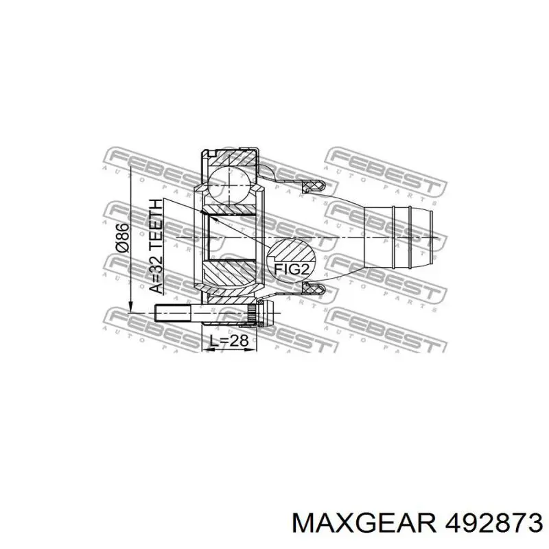 ШРУС карданного вала заднего, задний 492873 Maxgear