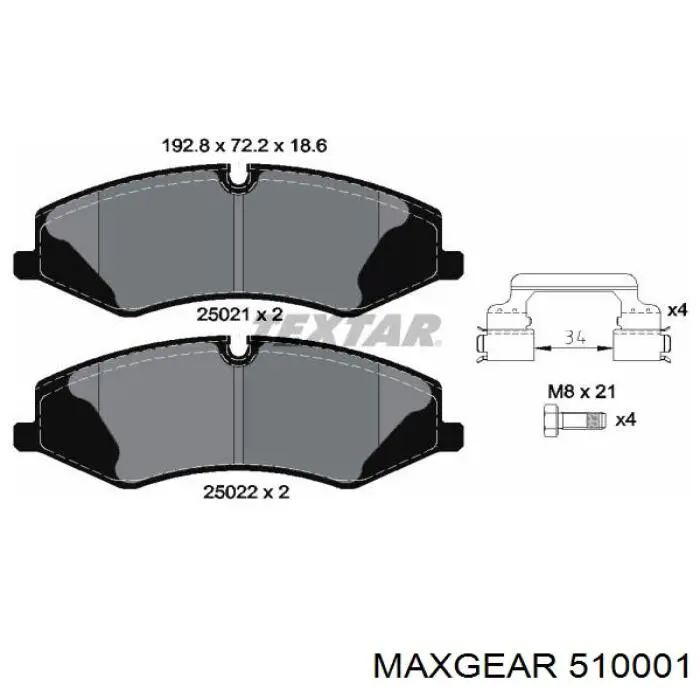 Датчик массового расхода воздуха Maxgear 510001 цена, от 66.90 USD