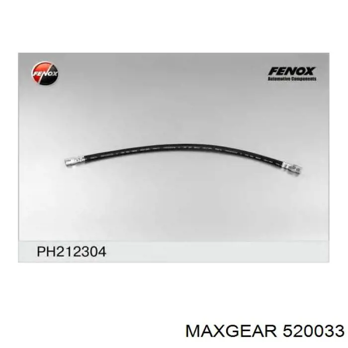 Купить 520033 Maxgear Шланг тормозной передний