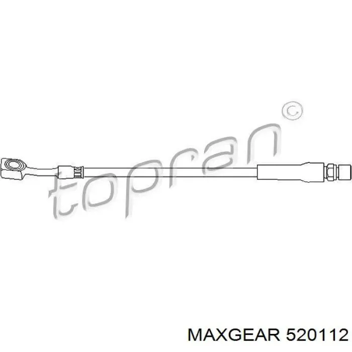 Шланг тормозной передний Maxgear 520112 цена, от 6.32 USD