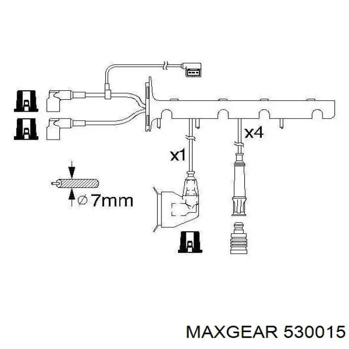 Провода зажигания Engitech ENT910280 цена, от 36.71 USD