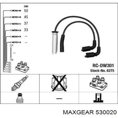 Провода зажигания Maxgear 530020 цена, от 11.96 USD