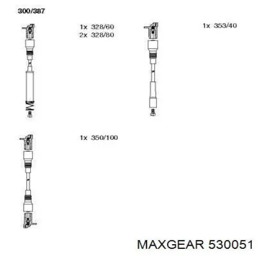 530051 Maxgear высоковольтные провода