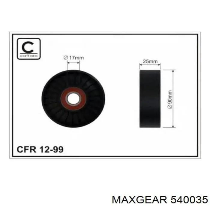 Натяжитель приводного ремня 540035 Maxgear