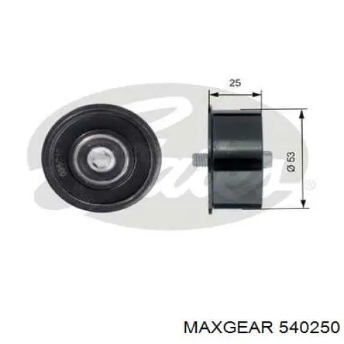 Обводной ролик ремня ГРМ Maxgear 540250 цена, от 7.80 USD