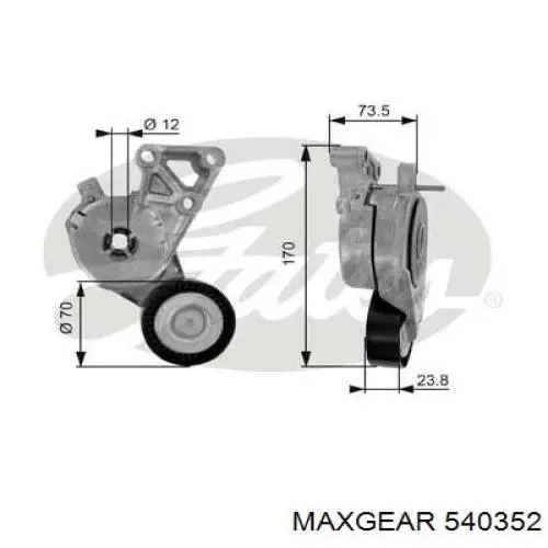 Натяжной ролик 540352 Maxgear