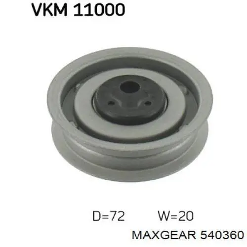 Ролик ГРМ 540360 Maxgear