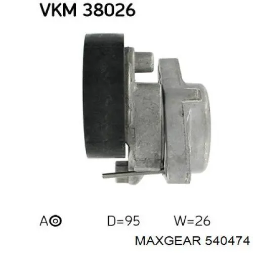 Натяжитель приводного ремня 540474 Maxgear