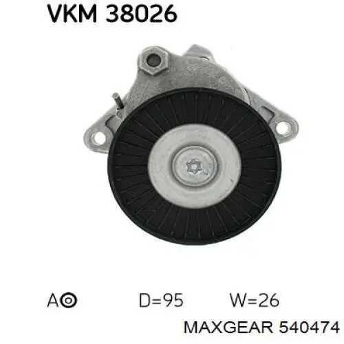 Купить 540474 Maxgear Натяжитель приводного ремня