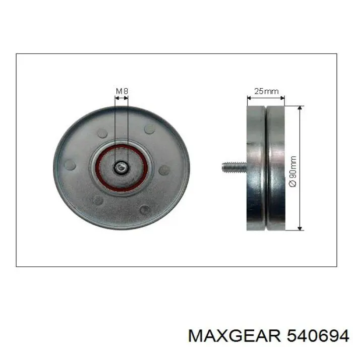 54-0694 Maxgear натяжитель приводного ремня
