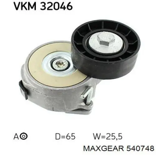Купить 540748 Maxgear Натяжитель приводного ремня