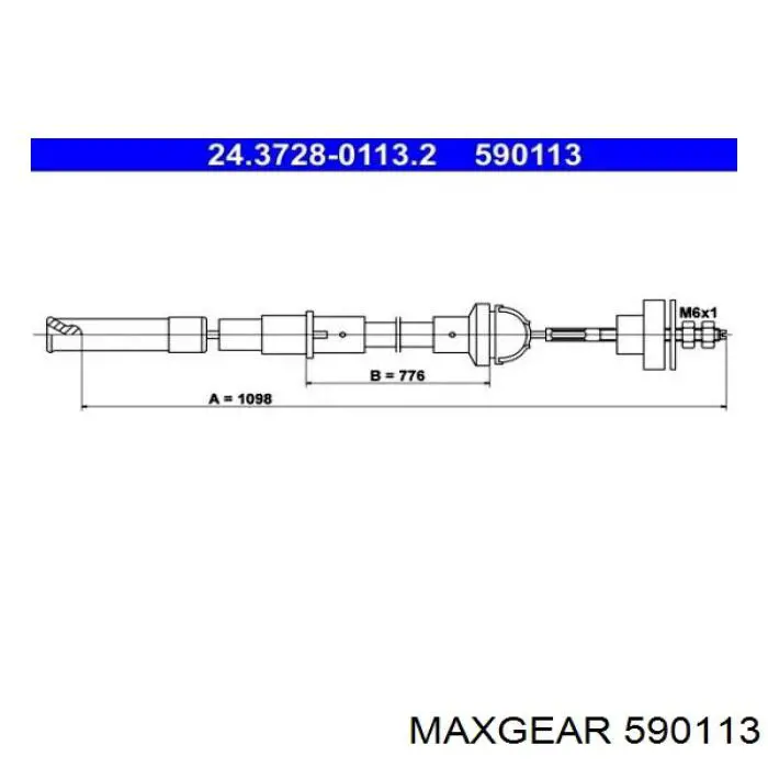 Лямбда зонд после катализатора Maxgear 590113