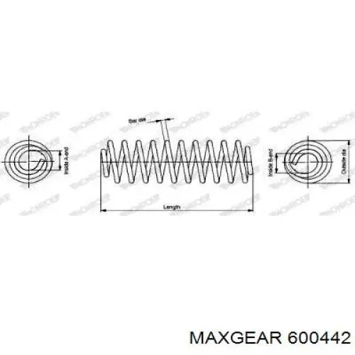 Передняя пружина 600442 Maxgear