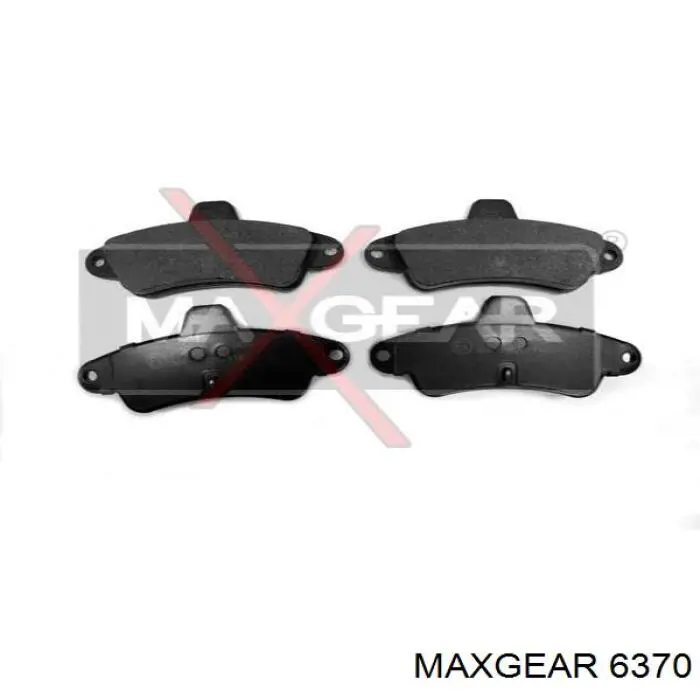 6370 Maxgear колодки тормозные задние дисковые