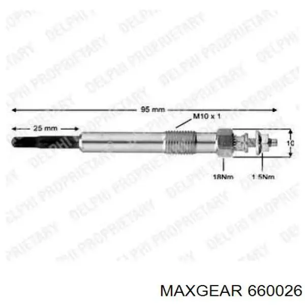 660026 Maxgear Свечи накаливания