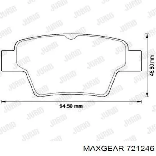 Тяга переднего стабилизатора Maxgear 721246 цена, от 7.61 USD