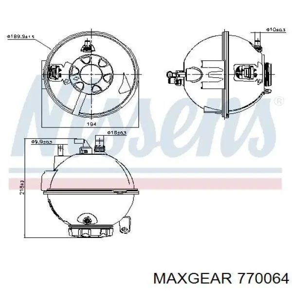 Бачок системы охлаждения 7011717 Autotechteile