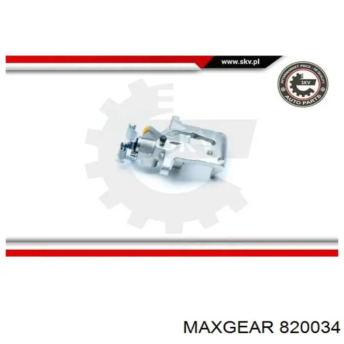 Суппорт тормозной левый задний Maxgear 820034